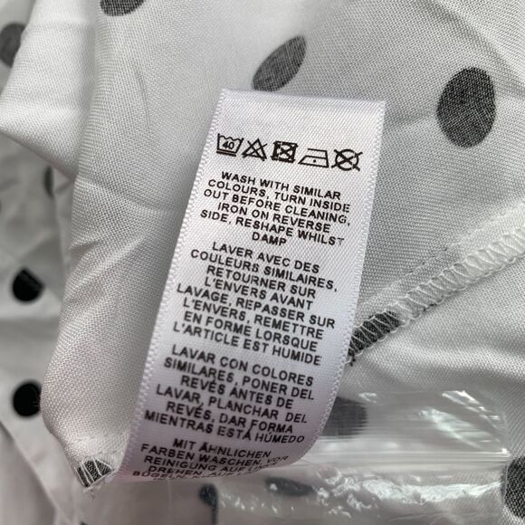 ASOS Womens Shirt Dress Maternity Nursing Polka Dot Button Down Relaxed Fit Sz 8 - Picture 11 of 11